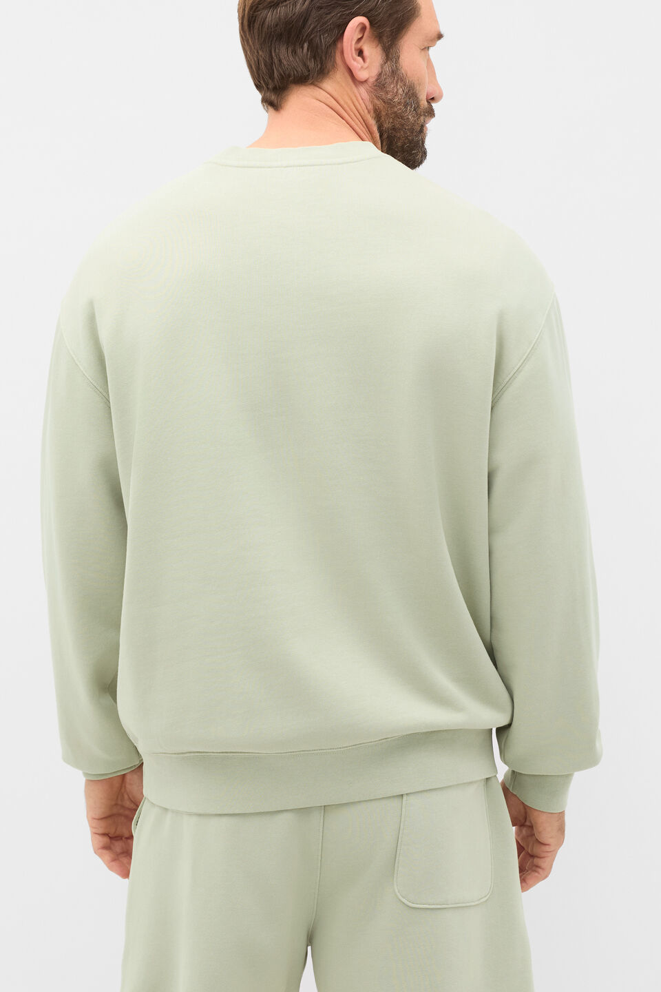 Crew Neck Sweatshirt  Aloe