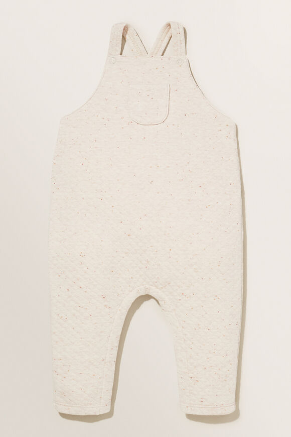 Quilted Pocket Overall  Oat Speckle  hi-res