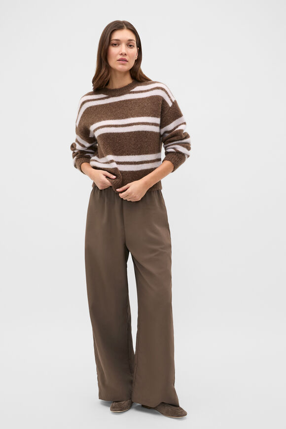 Lofty Stripe Relaxed Knit  Chestnut Stripe  hi-res