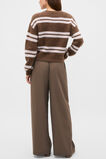 Lofty Stripe Relaxed Knit  Chestnut Stripe  hi-res
