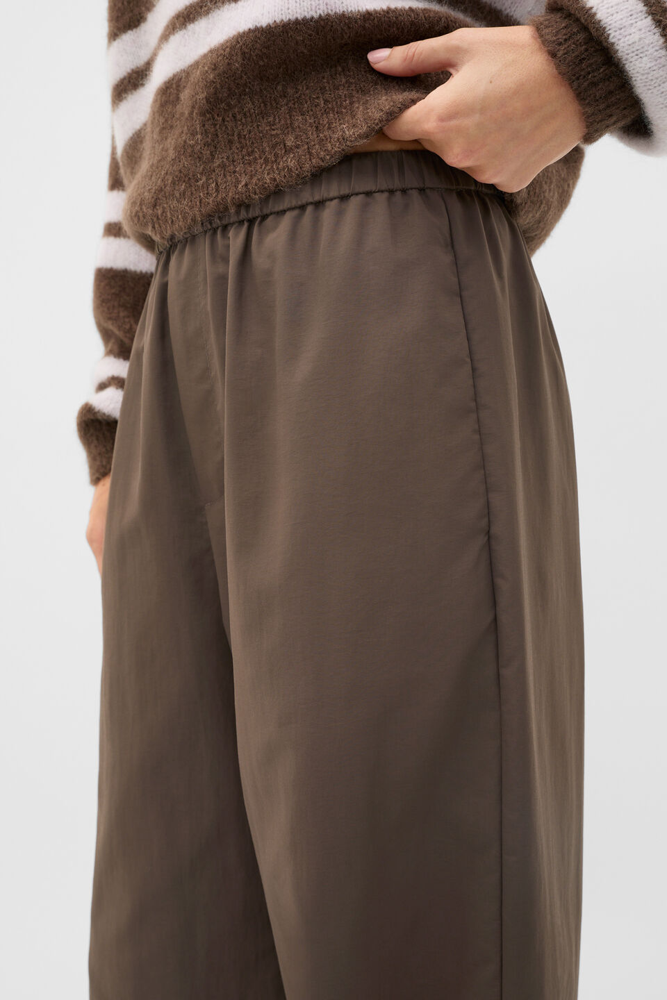 Parachute Wide Leg Pant  Chestnut