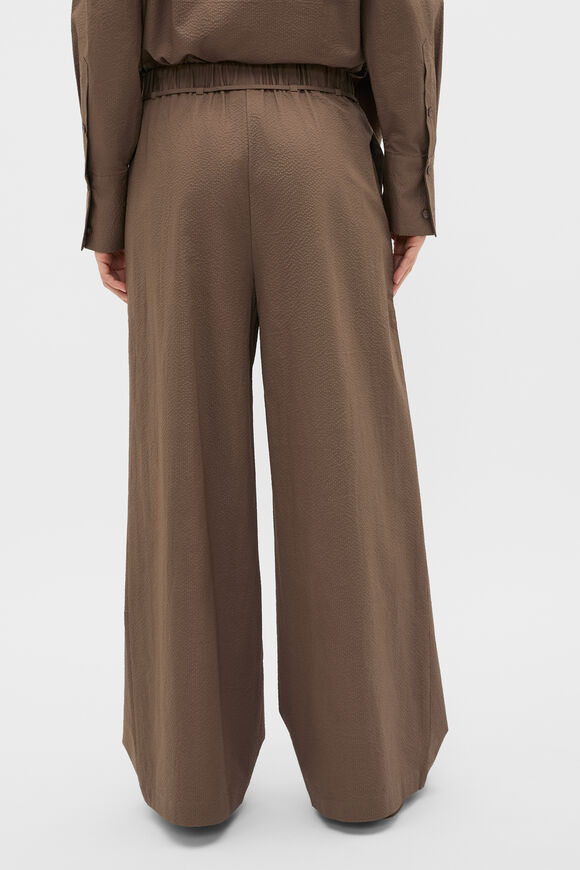 Textured Wide Leg Pant  Chestnut  hi-res