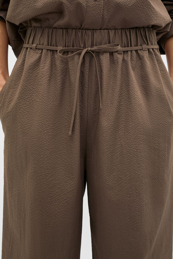 Textured Wide Leg Pant  Chestnut  hi-res