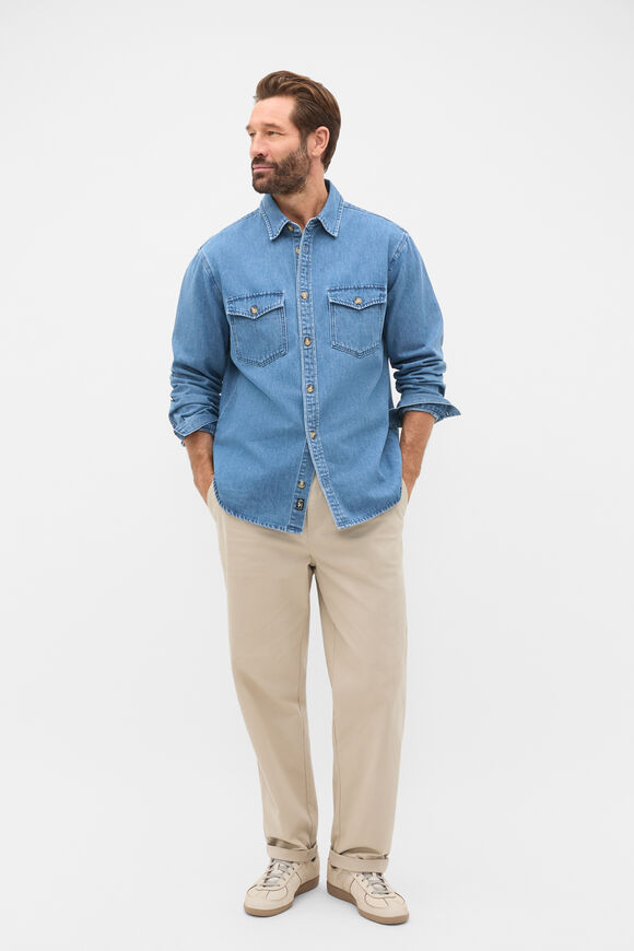 Denim Shirt  Mid Denim Wash  hi-res