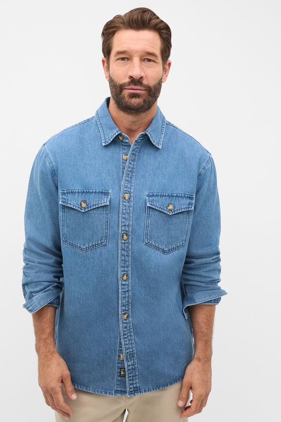 Denim Shirt  Mid Denim Wash  hi-res