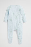 Peekaboo Bunny Zipsuit  Ice Blue  hi-res