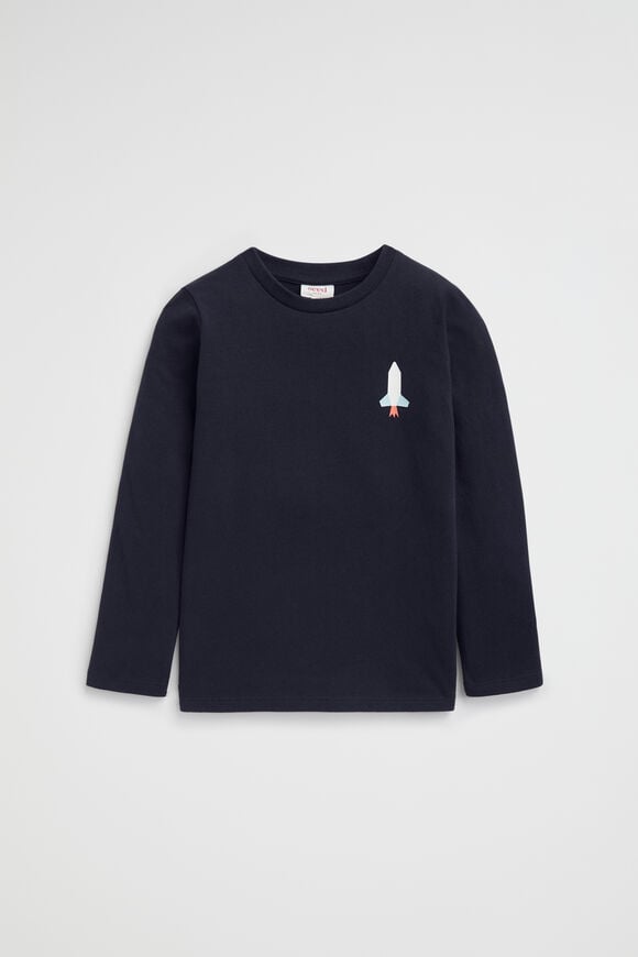 Slogan Rugby Tee  Midnight Blue  hi-res