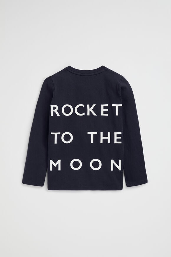 Slogan Rugby Tee  Midnight Blue  hi-res