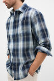 Long Sleeve Cotton Check Shirt  Blue Check  hi-res