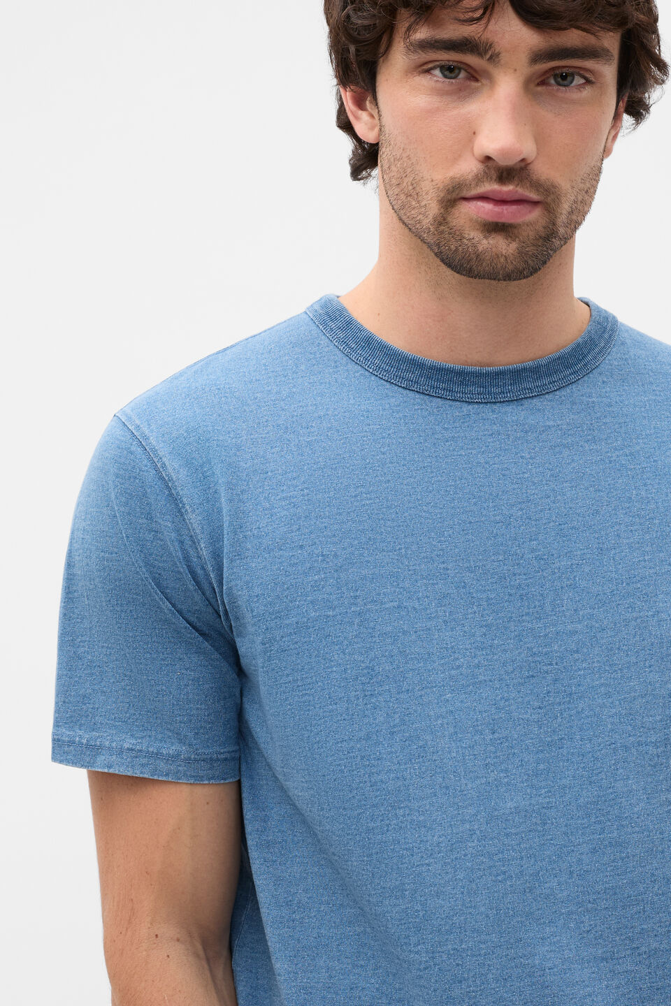 Indigo Crew Tee  Indigo