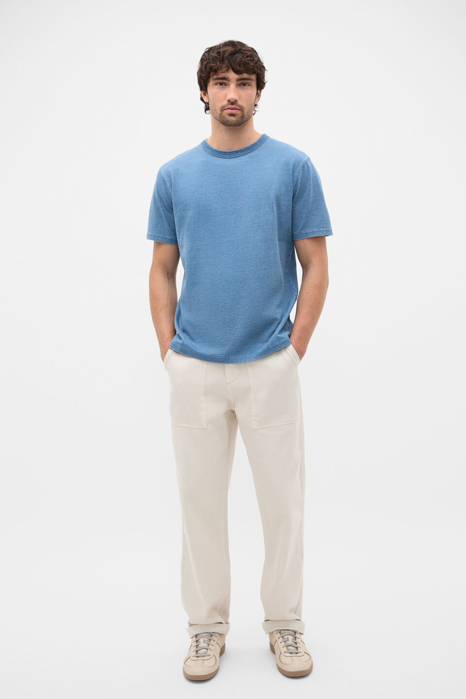 Indigo Crew Tee  Indigo