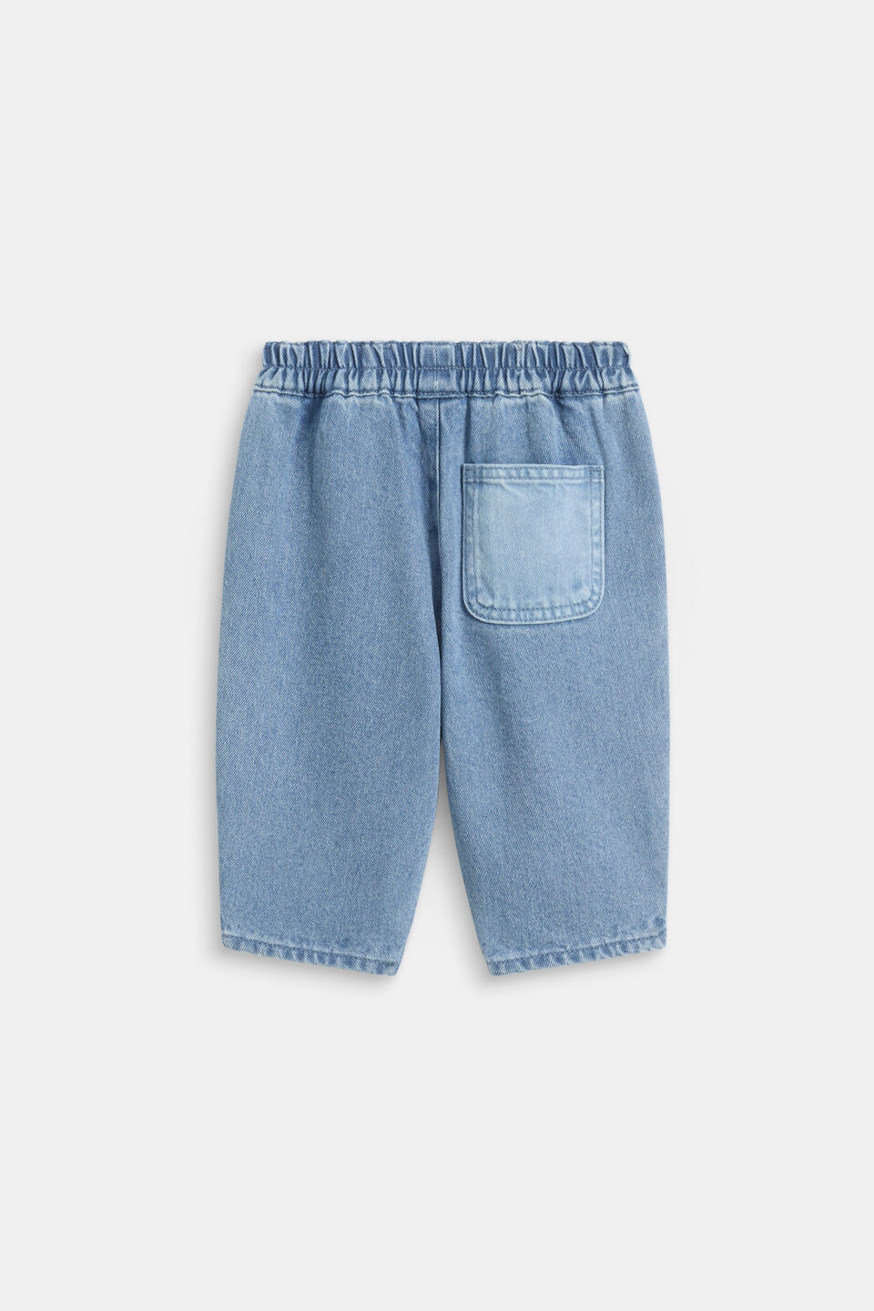Two Tone Denim Pant  Mid Blue