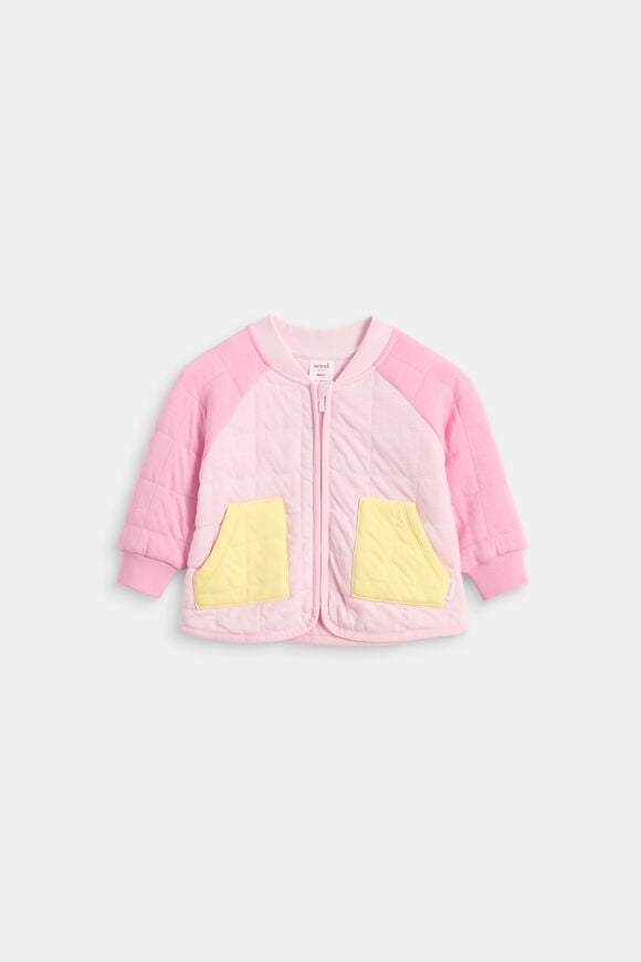 Colourblock Jacket  Candy Pink  hi-res