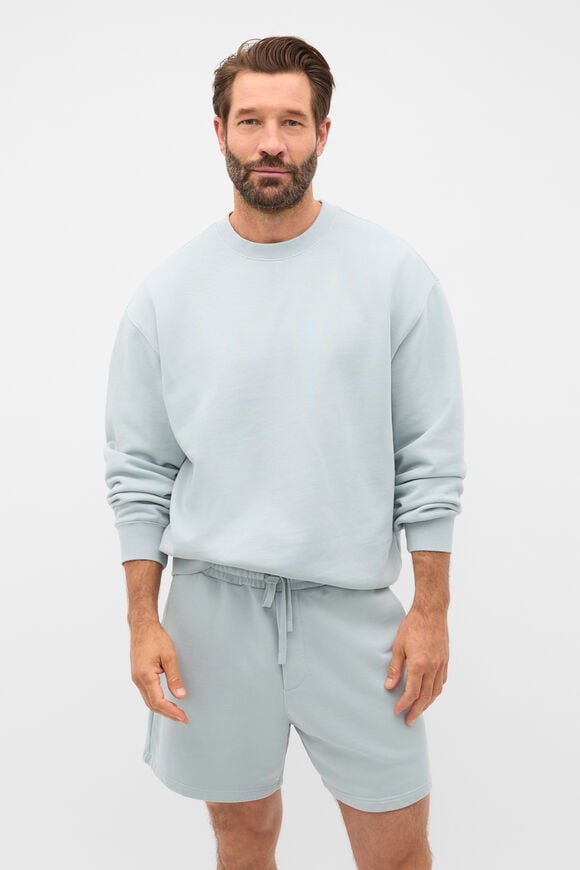 Crew Neck Sweatshirt  Glass Blue  hi-res