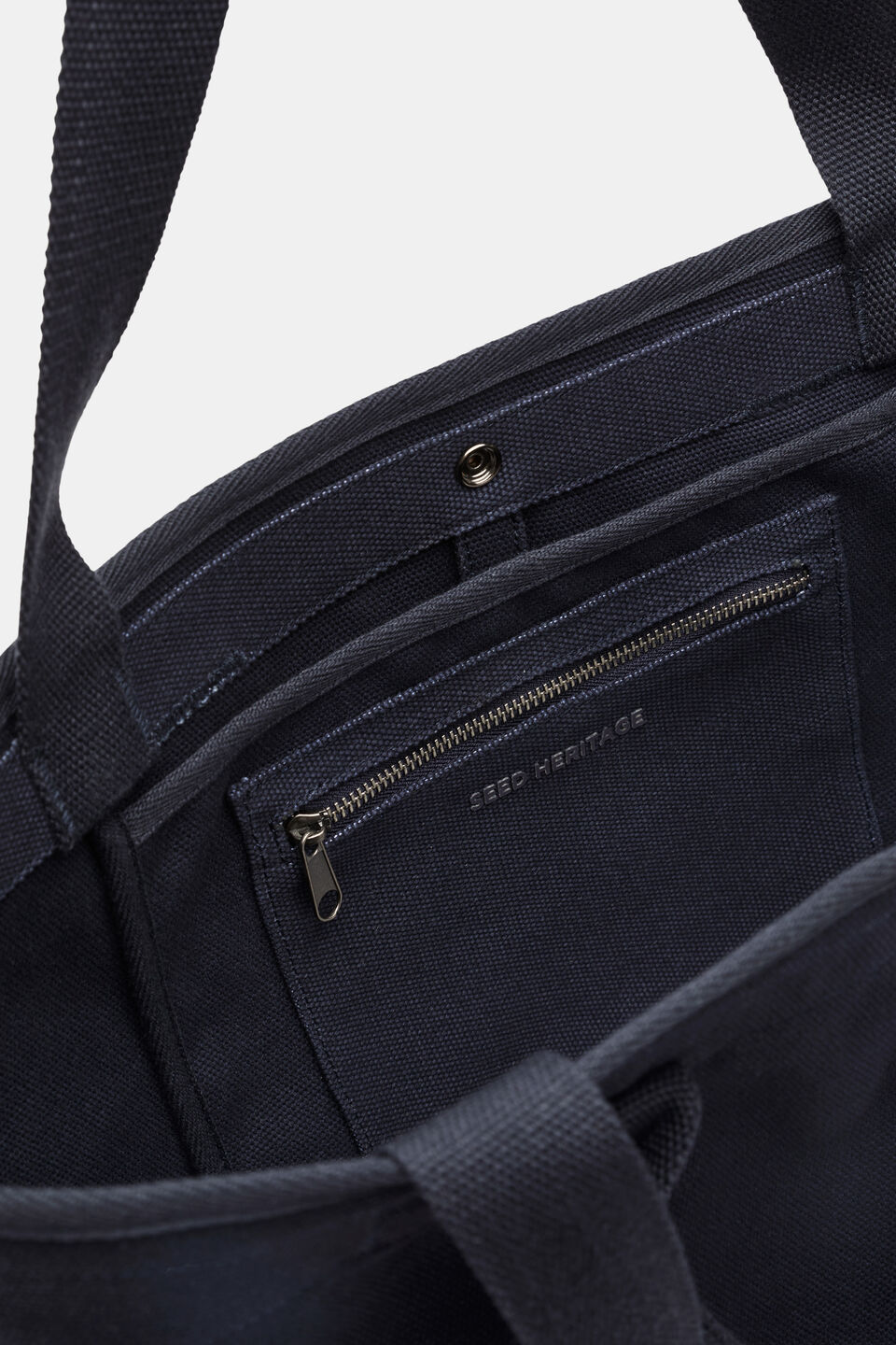 Canvas Commuter Tote  Midnight Blue