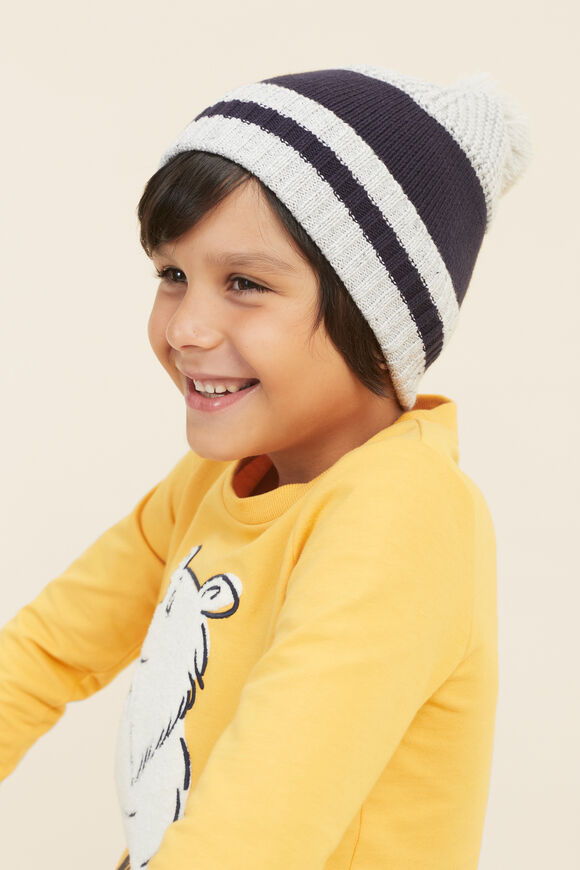 Colour Block Beanie  Multi  hi-res