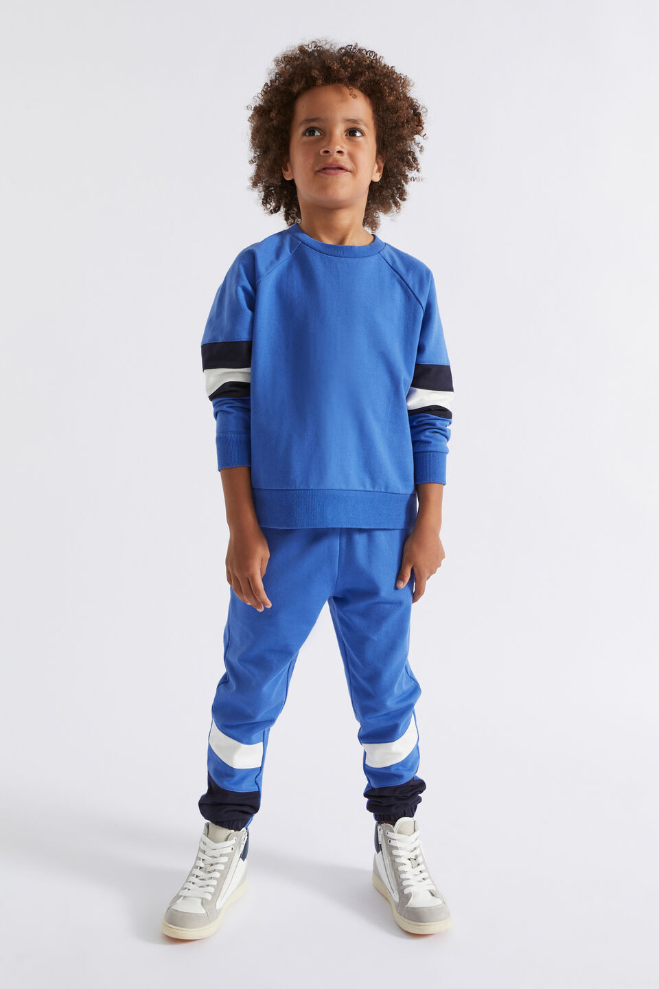 Colourblock Sweat  True Cobalt