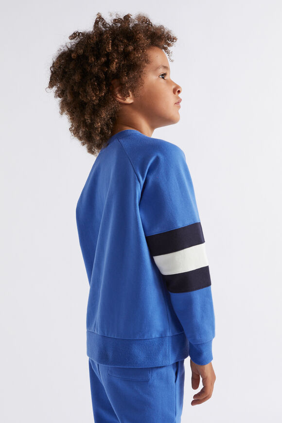 Colourblock Sweat  True Cobalt  hi-res