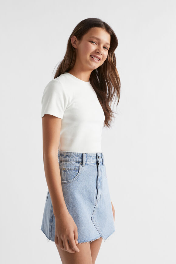 Core Rib Tee  White  hi-res