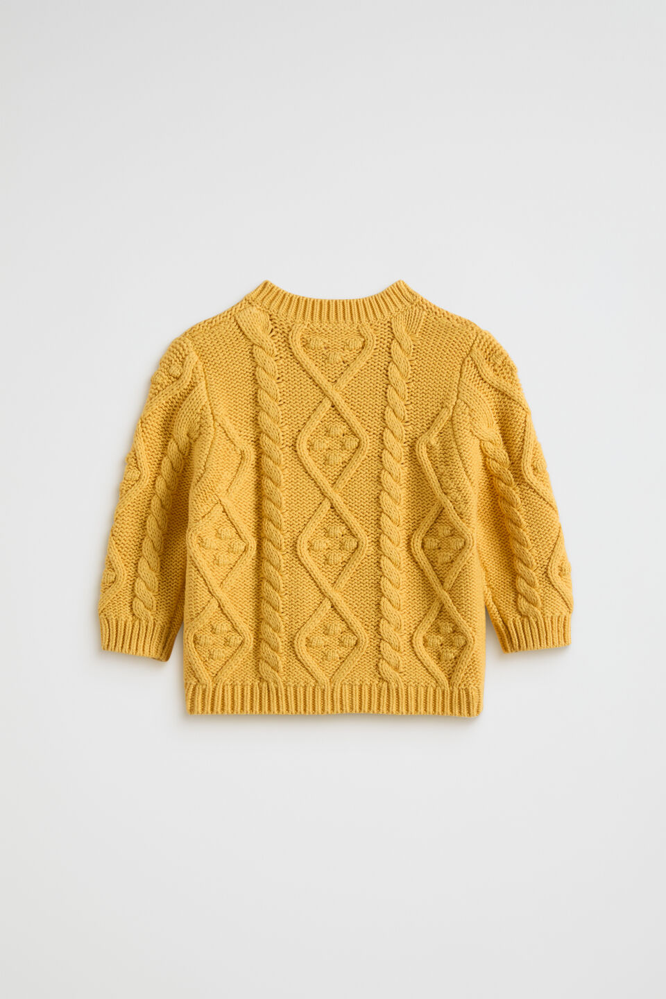 Cable Knit Cardigan  Honeycomb