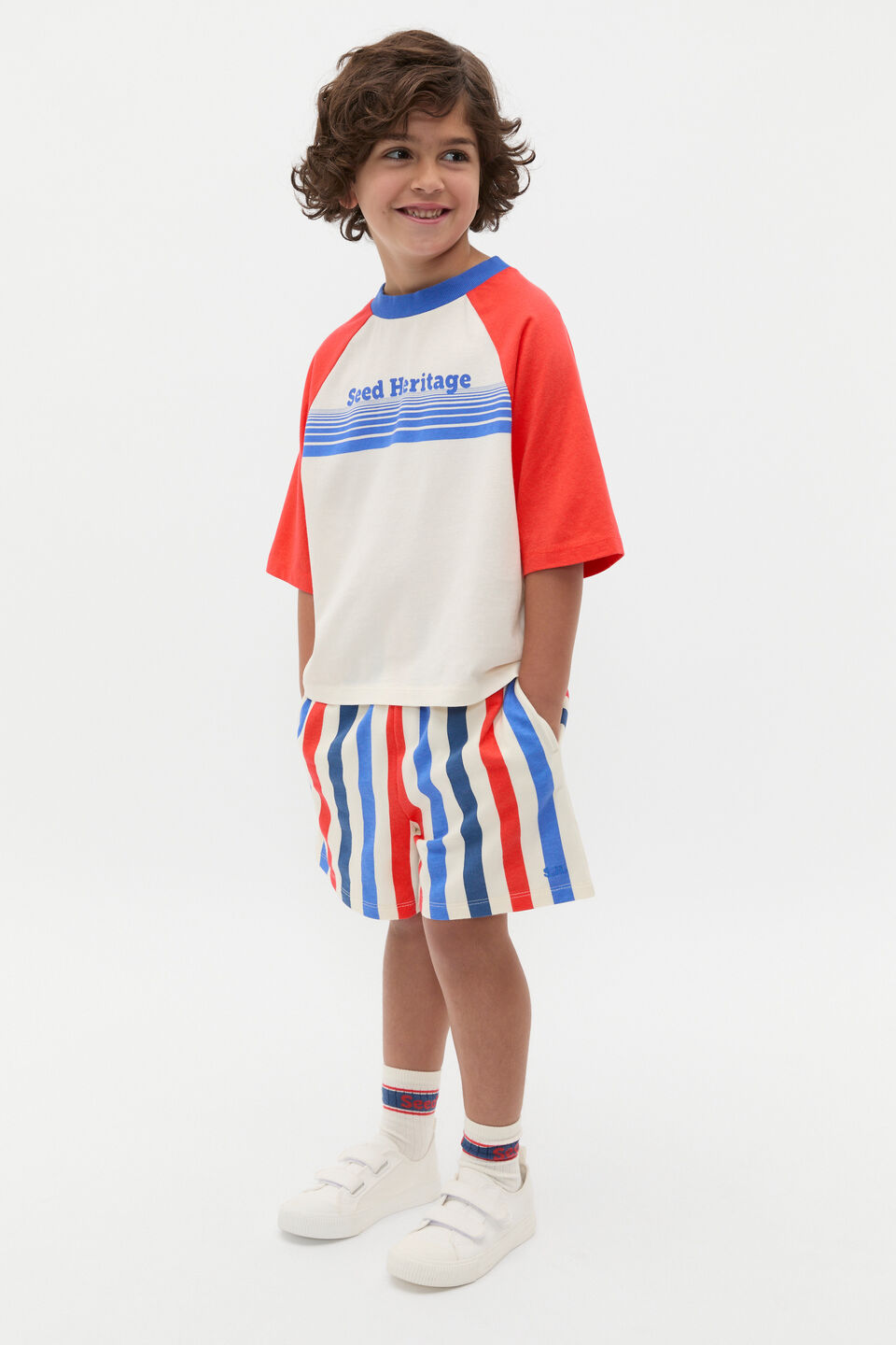 Bold Stripe Short  Multi Stripe