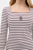 Square Neck Logo Tee  Mulberry  hi-res