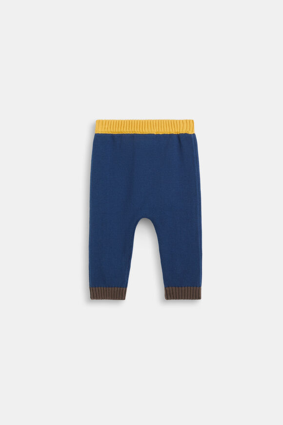 Colourblock Knit Pant  French Navy  hi-res