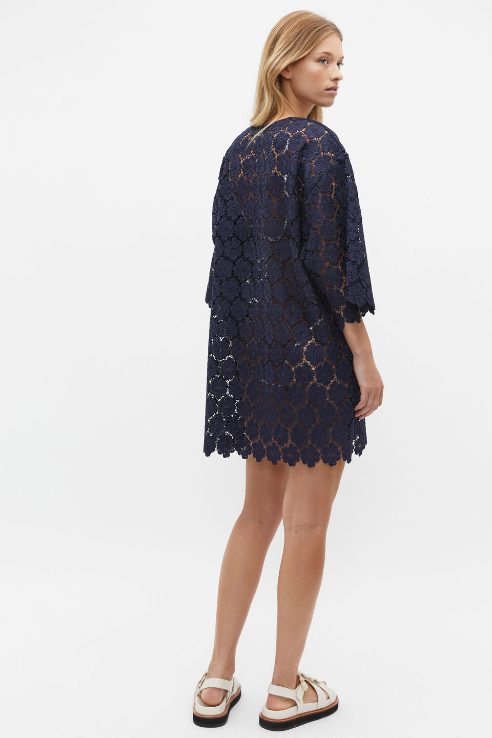 Lace Beach Cover Up  Midnight Sky
