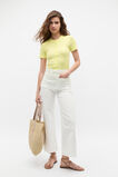 Rib Button Through Top  Lemongrass  hi-res