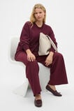 Australian Merino Relaxed Cardigan  Plum Red  hi-res