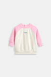 Colourblock Logo Sweat  Classic Cream  hi-res
