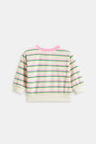 Stripe Toweling Sweat  Multi  hi-res