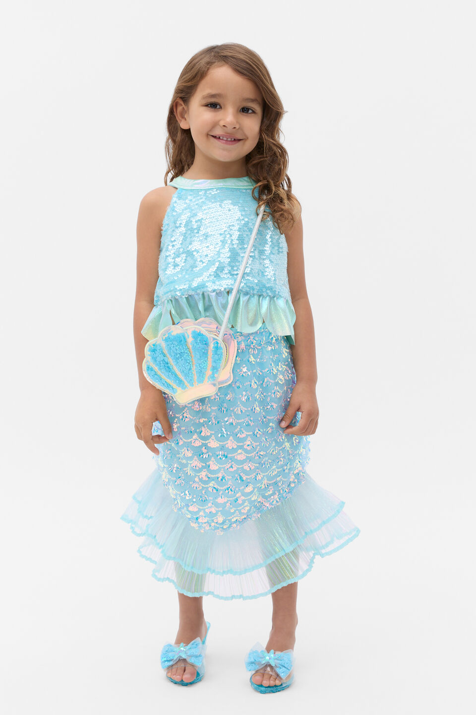 Mermaid Shell Bag  Ice Blue