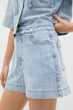 Denim Button Up Short  Breeze Blue Wash  hi-res