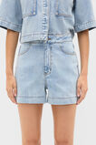 Denim Button Up Short  Breeze Blue Wash  hi-res