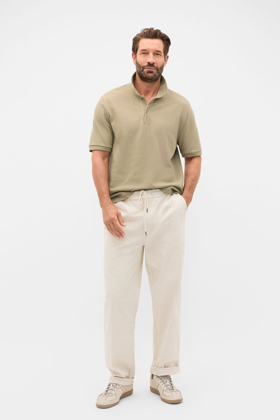 Pique Polo  Putty