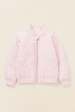 Quilted Daisy Bomber  Dusty Rose  hi-res