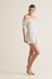Off Shoulder Gingham Top    hi-res