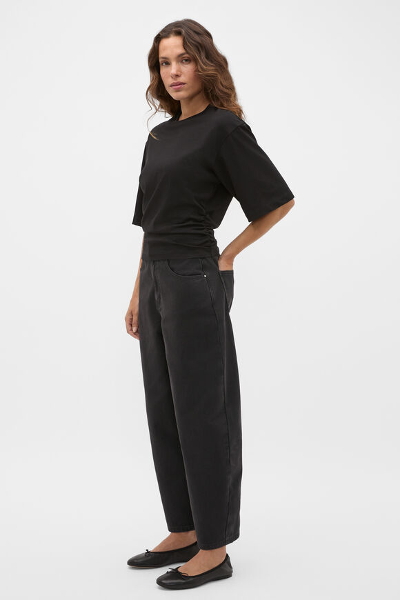 Waisted Crop Tee  Black  hi-res