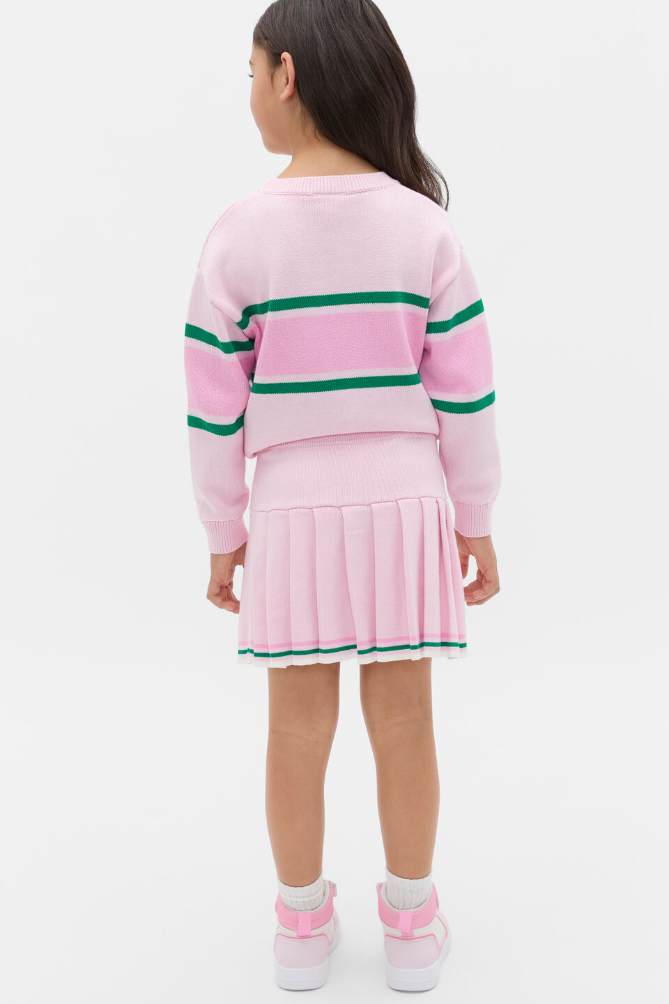 Pleat Knit Skirt  Pink Lemonade
