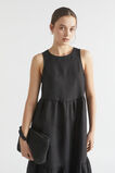Core Linen Midi Dress  Black  hi-res