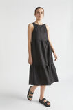 Core Linen Midi Dress  Black  hi-res