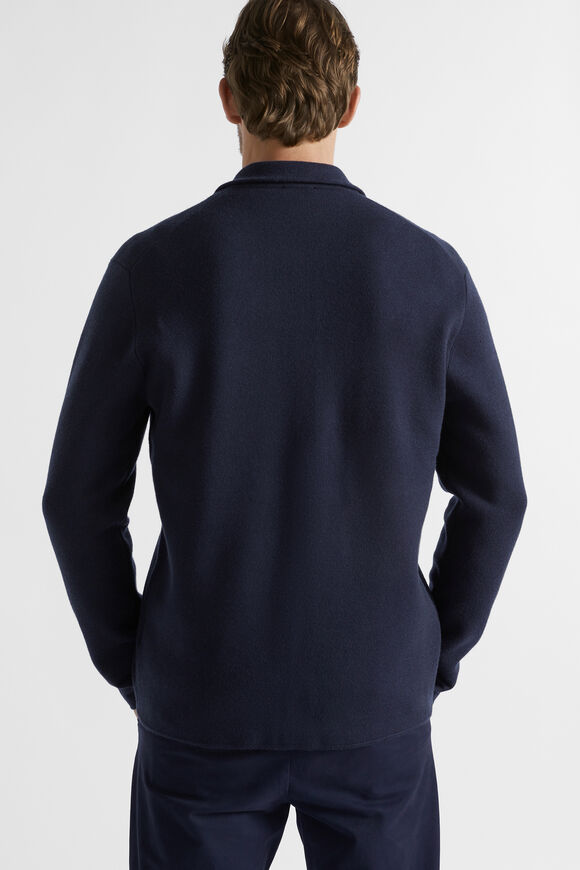 Knit Overshirt  Midnight Blue  hi-res