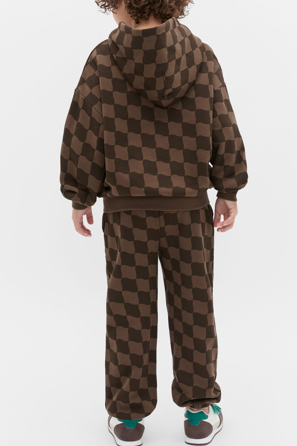 Check Hoodie  Cacao
