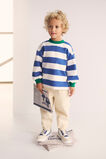 Block Stripe Sweat  Cobalt  hi-res