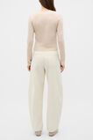 Australian Merino Cropped Cardigan  Cashew Cream Marle  hi-res