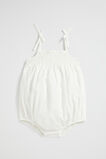 Embroidered Romper  Vintage White  hi-res