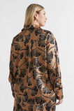 Satin Abstract Floral Shirt  Abstract Floral  hi-res