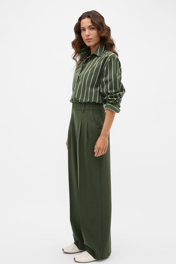 Poplin Classic Shirt  Deep Forest Stripe  hi-res