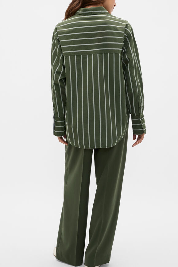 Poplin Classic Shirt  Deep Forest Stripe  hi-res